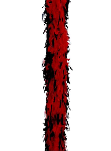 Boa de pluma roja y negra - Guirca | Funidelia