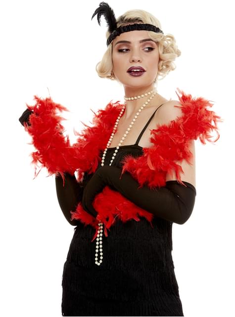 Boa de plumas roja - Funiglobal | Funidelia