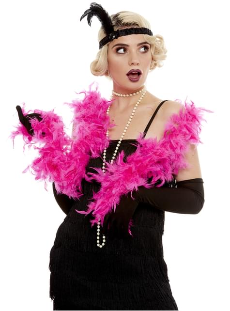 Boa de plumas rosa - Funiglobal | Funidelia