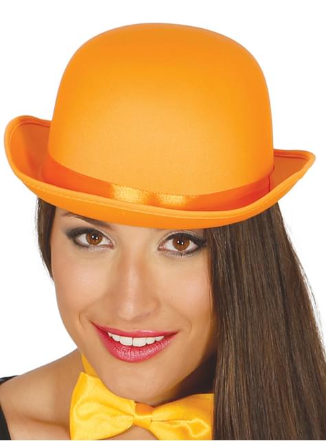 Bombín naranja para adulto - Guirca | Funidelia