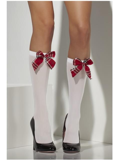 Calcetines hasta la rodilla de colegiala - Smiffys | Funidelia
