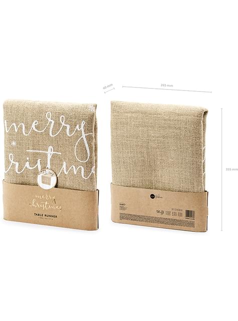 Camino de mesa Merry Christmas - Partydeco | Funidelia