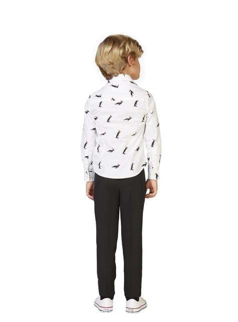 Camisa Blanca con pingüinos para niño - Opposuits - Opposuits | Funidelia
