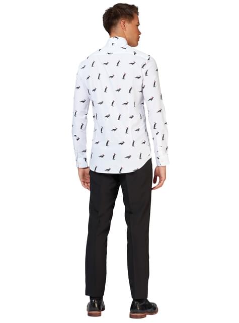 Camisa Blanca con pingüinos - Opposuits - Opposuits | Funidelia