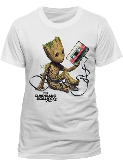 Camiseta de Guardianes de la Galaxia Groot & Tape para hombre - CID | Funidelia