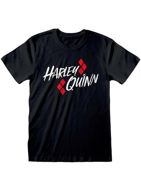 Camiseta de Harley Quinn logo para adulto - Heroes Inc. | Funidelia