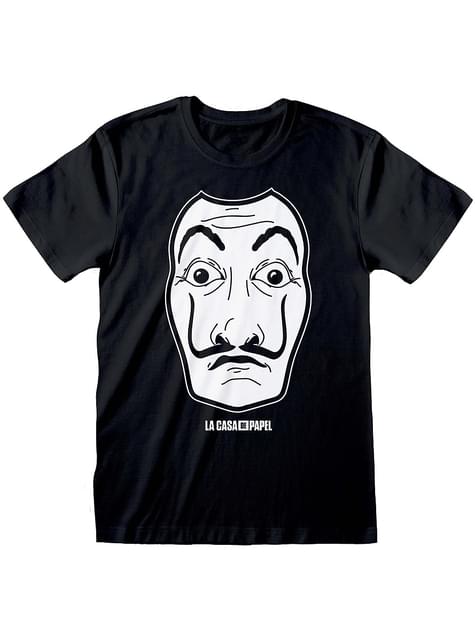 Camiseta de La casa de papel negra para adulto - Heroes Inc. | Funidelia