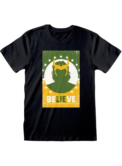 Camiseta de Loki Believe para adulto - Marvel - Heroes Inc. | Funidelia