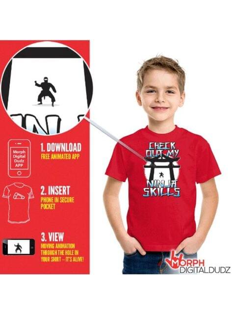 Camiseta de ninja en acción infantil - Morphsuits | Funidelia