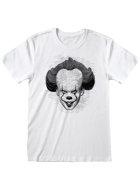 Camiseta de Pennywise blanca para hombre - IT Capítulo 2 - Heroes Inc. | Funidelia