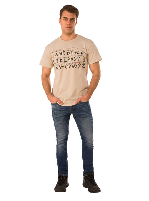 Camiseta de Stranger Things Abecedario para hombre - Rubies USA | Funidelia