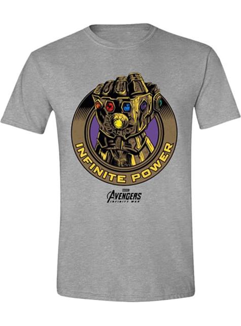 Camiseta de Thanos Guantelete del Infinito gris- Vengadores Infinity War - TimeCity | Funidelia