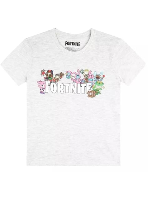 Camiseta Fortnite Characters gris infantil - Global Brands Group - LamaLoLi GmbH | Funidelia