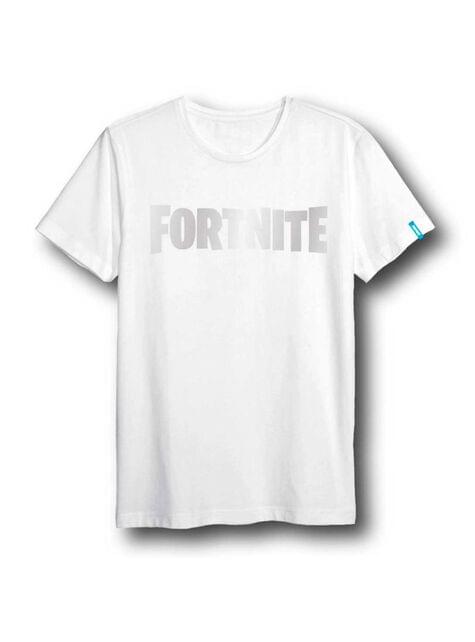 Camiseta Fortnite Logo blanca para adulto Unisex - Global Brands Group - LamaLoLi GmbH | Funidelia