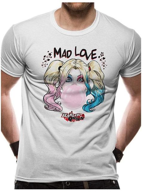 Camiseta Harley Quinn blanca Mad Love - CID | Funidelia