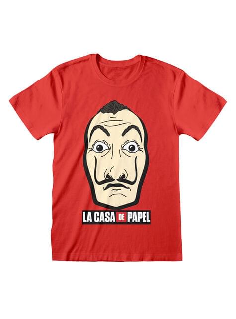 Camiseta La Casa de Papel roja para adulto - Heroes Inc. | Funidelia