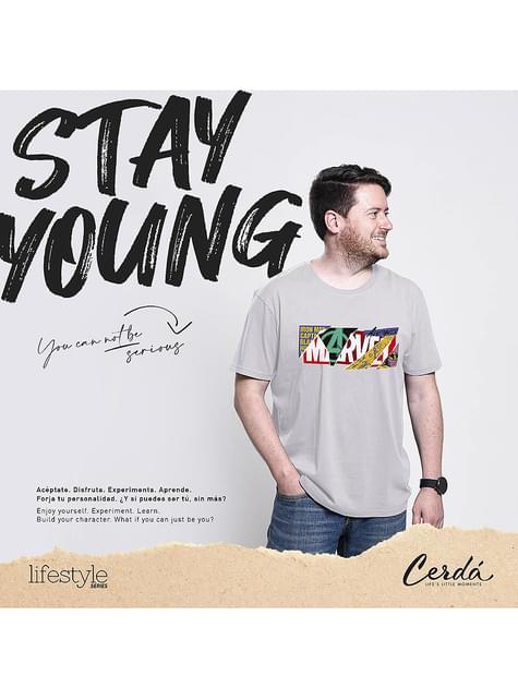 Camiseta Marvel logo collage para hombre - Artesanía Cerdá S.L. | Funidelia