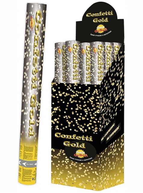 Cañón de Confeti Metálico 40 cm. - Guirca | Funidelia