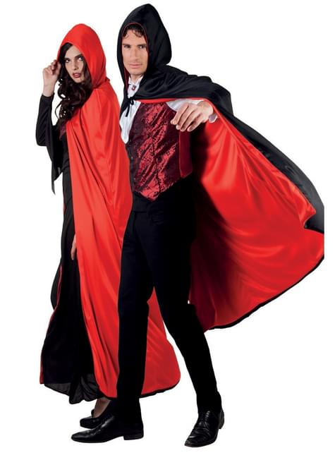 Capa de Conde drácula reversible con capucha para adulto - Boland | Funidelia