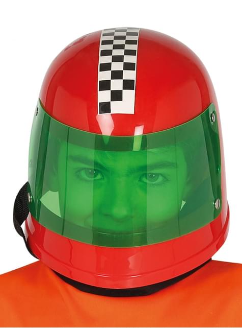 Casco de piloto de fórmula 1 rojo infantil - Guirca | Funidelia