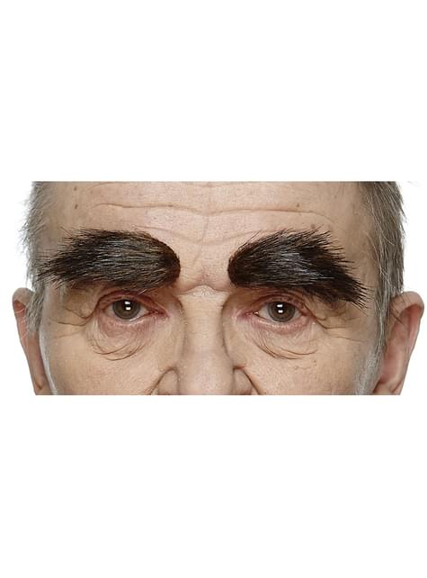 Cejas soviéticas castañas para adulto
