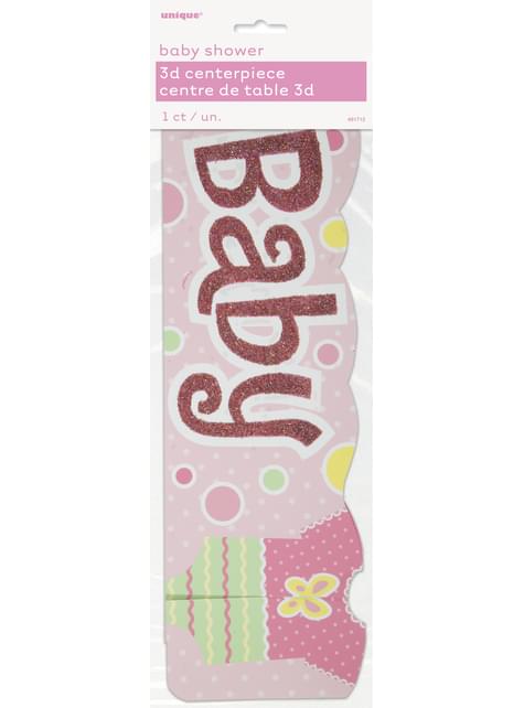 Centro de mesa rosa - Baby Shower - Unique | Funidelia