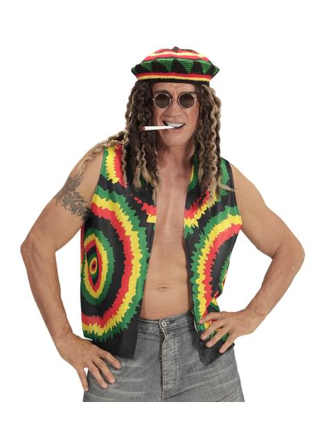 Chaleco de rastafari jamaicano para adulto - Widmann | Funidelia