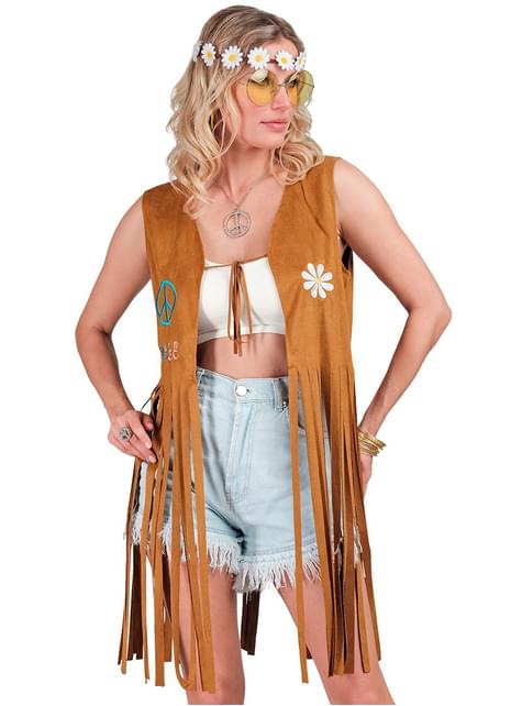Chaleco hippie para adulto - Widmann | Funidelia