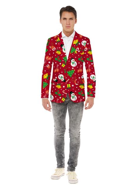Chaqueta Navideña roja con luces - Opposuits - Opposuits | Funidelia