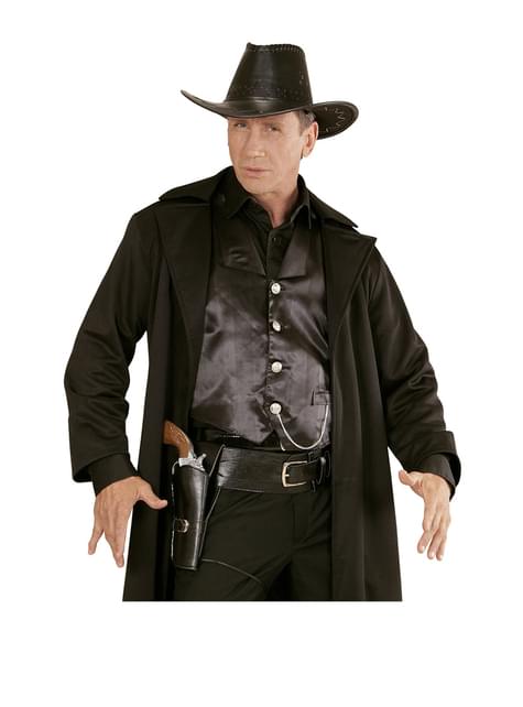 Cinturón con funda para pistola negro para hombre - Widmann | Funidelia