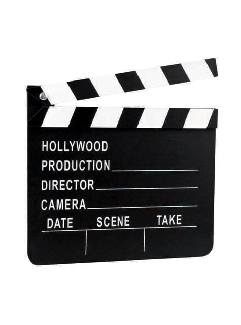 Claqueta decorativa para fiesta del cine - Hollywood Party - Boland | Funidelia