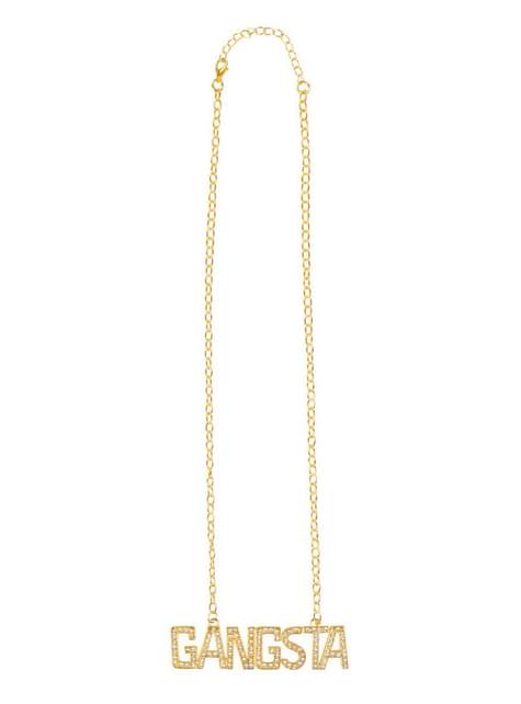 Colgante de rapero dorado para mujer