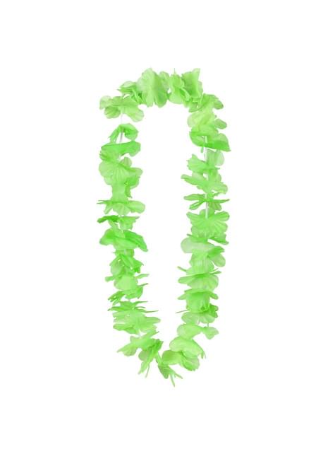 Collar hawaiano verde para adulto - Boland | Funidelia