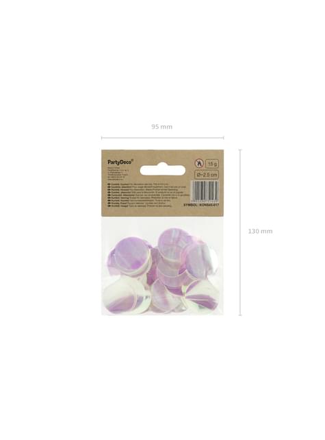 Confeti redondo iridiscente para mesa - New Year & Carnival - Partydeco | Funidelia