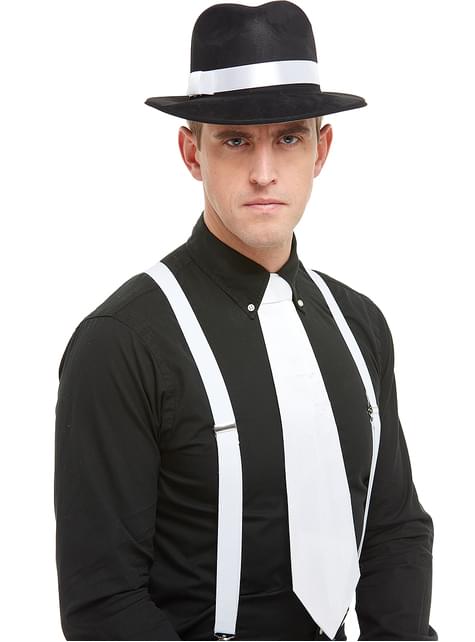 Corbata blanca de gánster - Funiglobal | Funidelia