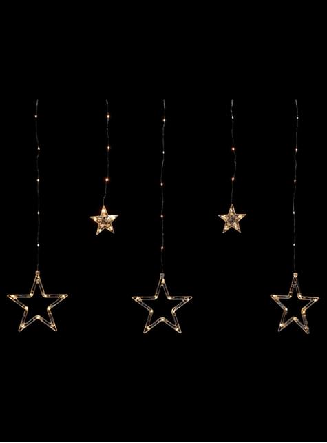 Cortina de estrellas con luces blancas - Guirca | Funidelia