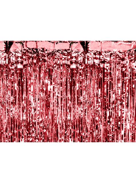 Cortina de flecos color rojo metalizado - Partydeco | Funidelia