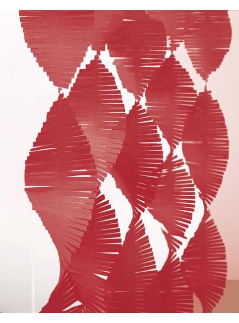 Cortina de flecos de papel crepe roja - Unique | Funidelia
