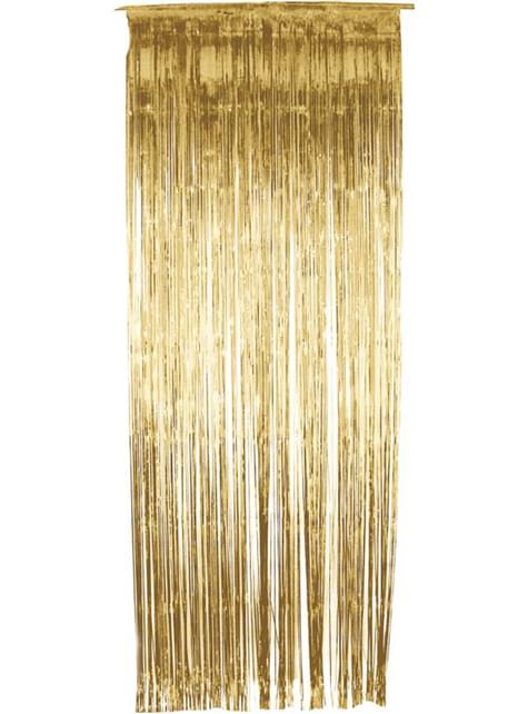 Cortina dorada brillante - Smiffys | Funidelia
