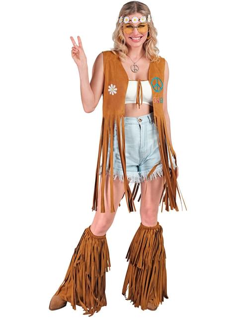 Cubrebotas hippie con flecos para adulto - Widmann | Funidelia