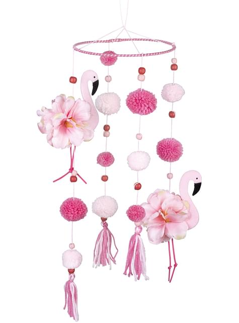 Decoración colgante de flamencos rosas - Flamingo Party - Boland | Funidelia