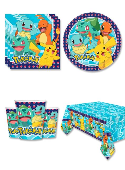 Decoración cumpleaños Pokémon 8 personas