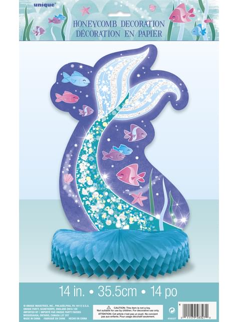 Decoración de mesa cola de sirena - Sirena bajo del mar - Unique | Funidelia