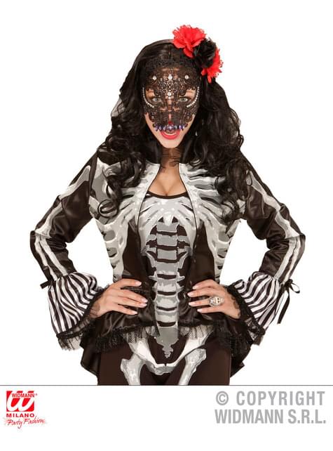 Diadema de Catrina con flores para mujer - Widmann | Funidelia