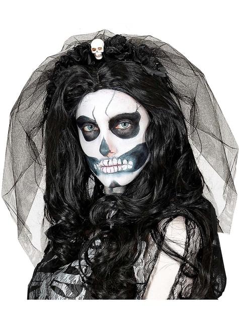 Diadema con velo de Catrina - Widmann | Funidelia