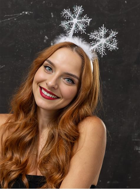 Diadema copos de nieve - Funiglobal | Funidelia