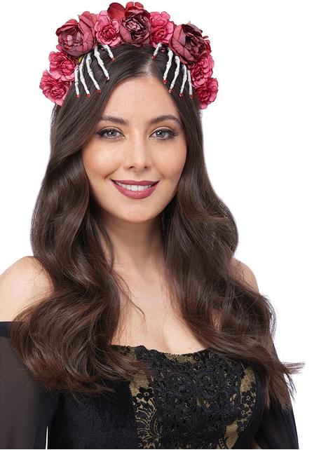 Diadema de Catrina esqueleto para mujer - Smiffys | Funidelia