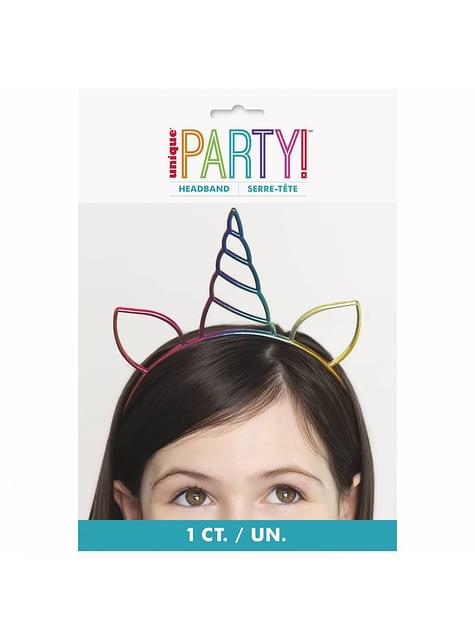 Diadema de unicornio para niña - Happy Unicorn - Unique | Funidelia