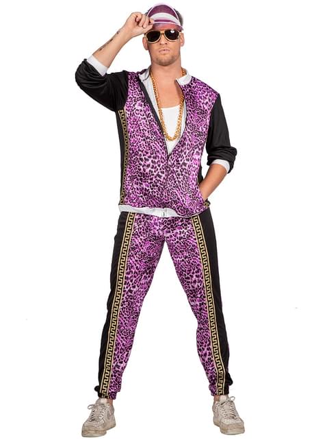 Disfraz chándal de los años 80 animal print para hombre - Wilbers | Funidelia