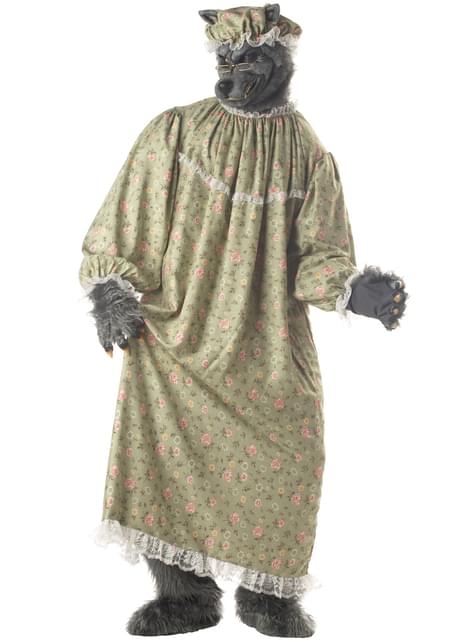 Disfraz de abuelita lobo de caperucita para adulto - California Costumes | Funidelia